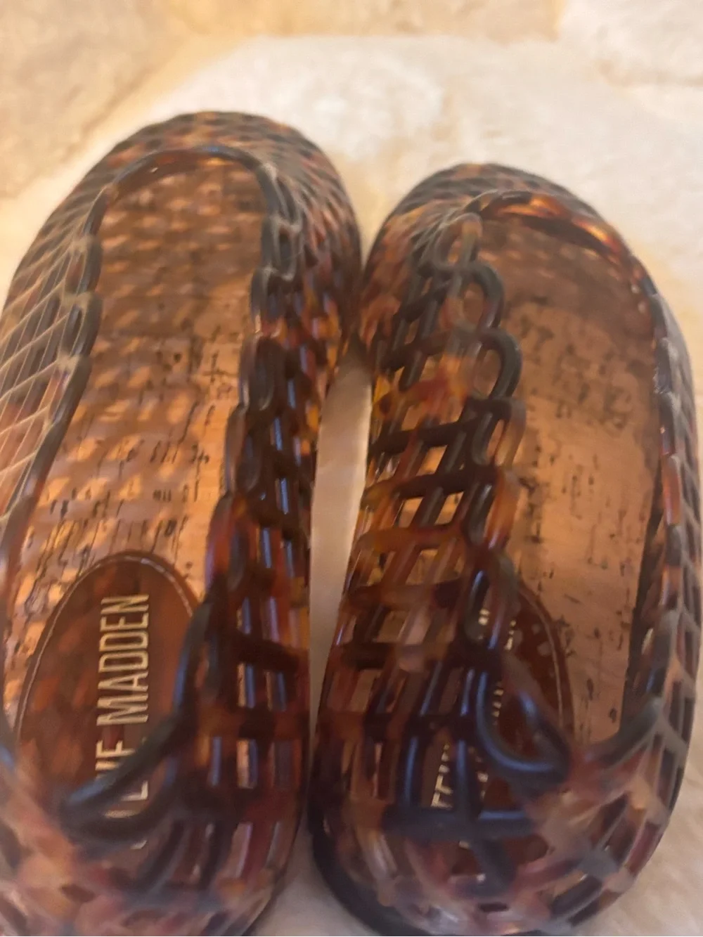 Steve Madden Brown Jelly Flats